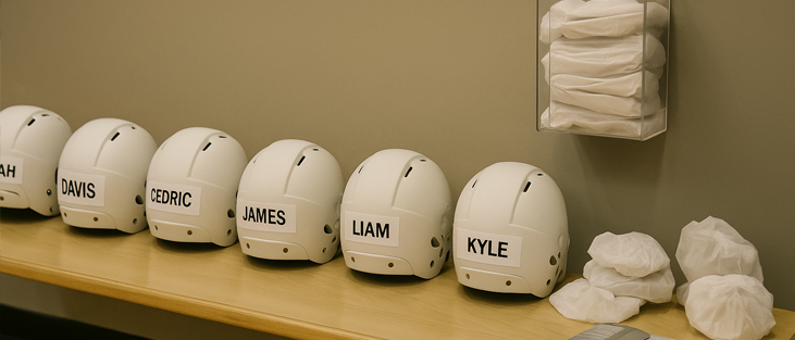 Always clean your sports helmet to avoid lice Keeping Sports Team Helmets Clean is Crucial to preventing lice