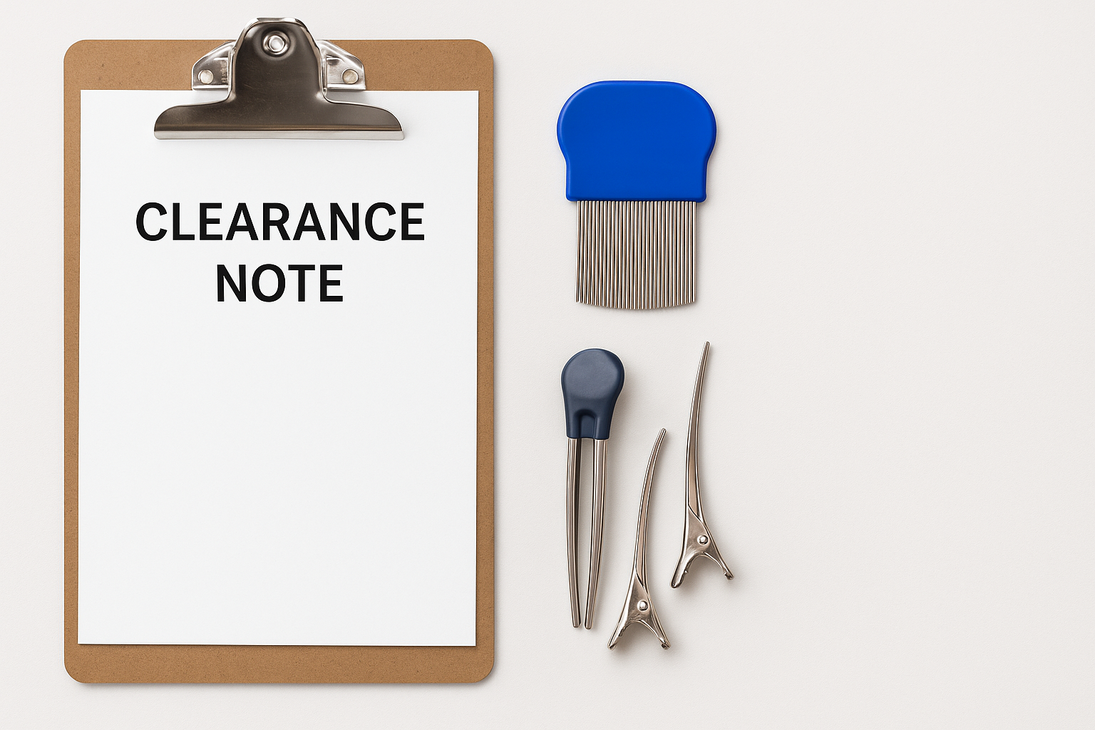 receive a clearance not stating lice is gone!